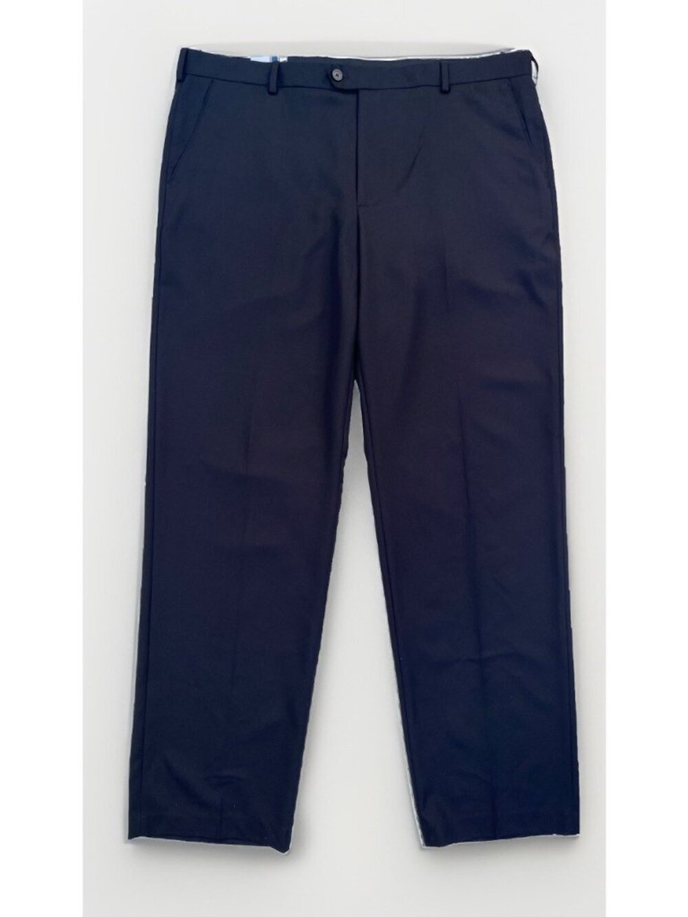 Izod Men’s Black Dress Pants 40Wx30L Straight Fit Flat Front Stretch Non-Iron - Picture 2 of 11
